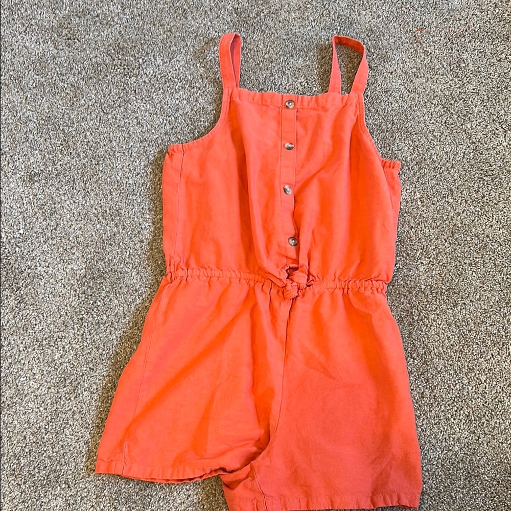 Kids Coral Romper OLD NAVY